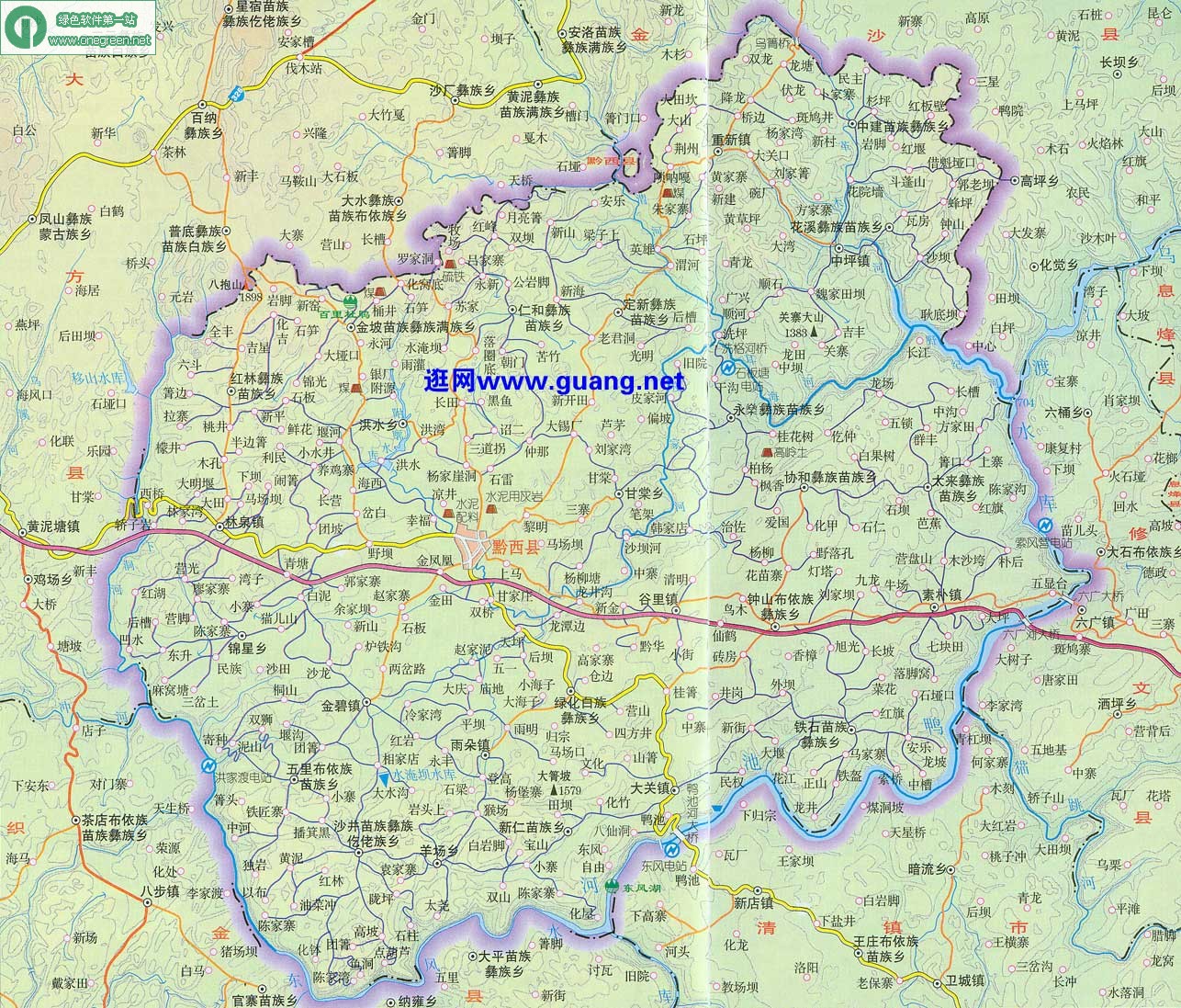 黔西地图最新详解：县城变迁、交通规划与未来发展趋势