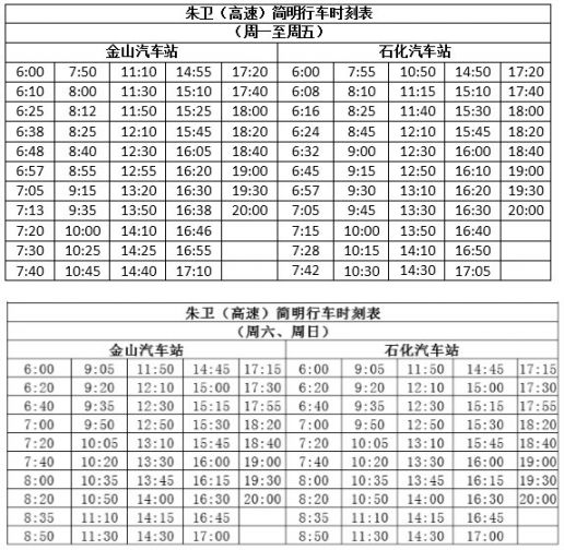 朱卫线高速最新时刻表详解：出行指南及未来发展趋势